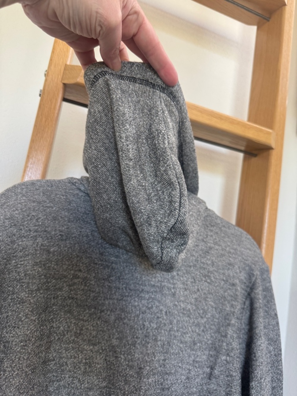 EUC Chicos Zenergy Size 2 Bling Lightweight Cozy Gray Zip-Up Hoodie with Hood - Picture 7 of 10
